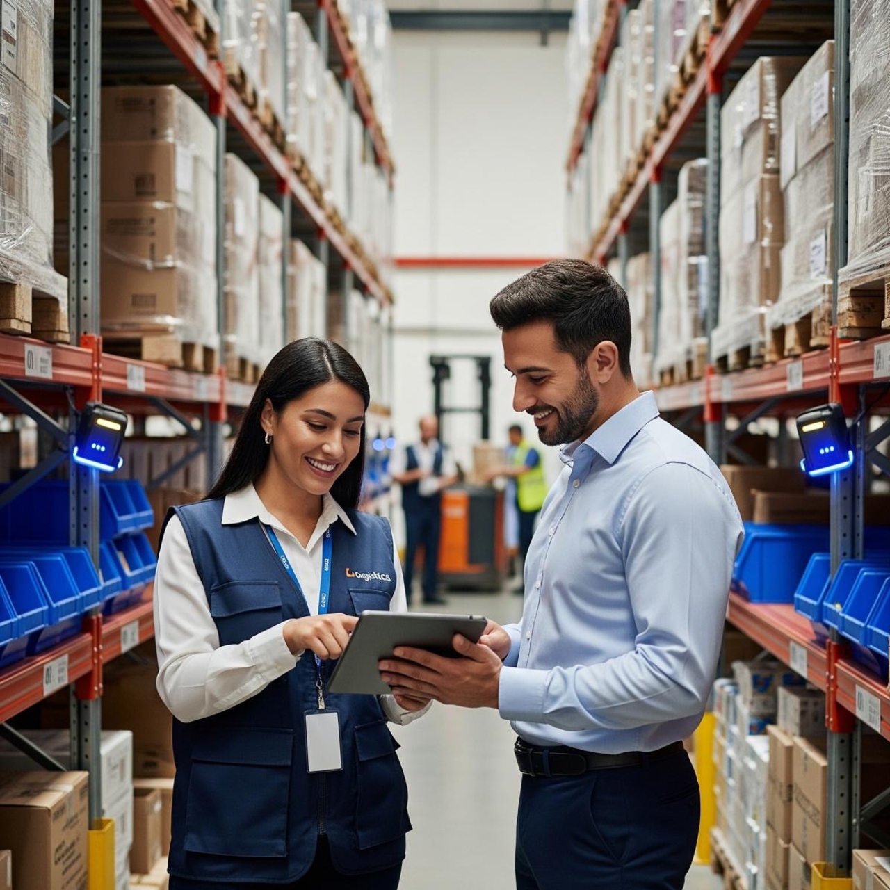 Auditor reviewing compliance checklist in office.